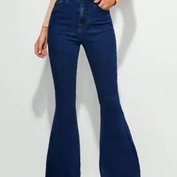 kotty Women Boot-Leg High Rise Blue Jeans-picture-18