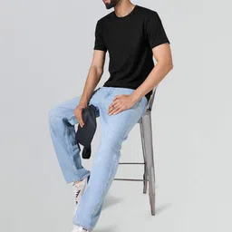 XYXX Men Solid Round Neck Cotton T-shirt-picture-38