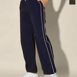 The Roadster Lifestyle Co Pack of 2 Relaxed Fit Dual Contrast Piping Trousers-picture-20