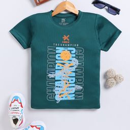 HRX by Hrithik Roshan Boys Typography Printed Dry Fit T-shirt-image-23