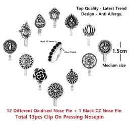 VAMA Silver-Plated Stud Nosepin image 5