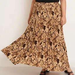 U&F Beyond Printed Maxi Flared Skirts-picture-25