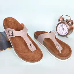 MOZAFIA Women T-Strap Flats with Buckles-picture-39