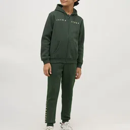 Jack & Jones Junior Boys Hooded Front-open Sweatshirt image 5