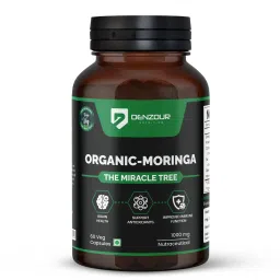 DENZOUR NUTRITION Organic - Moringa The Miracle Tree Supplement | Helps Brain Health, Antioxidants & Improved Immune Function | Good For Digestion And Nerve - 1000 mg, 60 Veg Capsules (30 Servings)-image-8