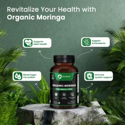 DENZOUR NUTRITION Organic - Moringa The Miracle Tree Supplement | Helps Brain Health, Antioxidants & Improved Immune Function | Good For Digestion And Nerve - 1000 mg, 60 Veg Capsules (30 Servings) image 5