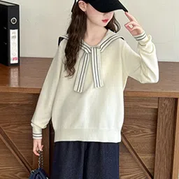 LULU & SKY Boys Striped Pullover image 3