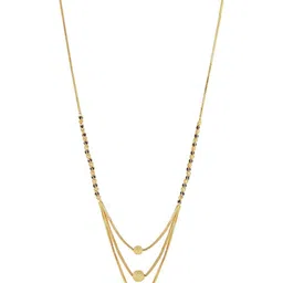 Bhanu diam Gold-Plated Brass Mangalsutra image 4