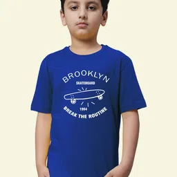 Friskers Boys Typography Printed Round Neck Cotton T-shirt-picture-23