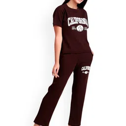 BOMBSHELL Oversized Printed Round Neck T-Shirt With Trouser image 2