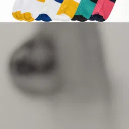 NESKA MODA Kids-Unisex Pack Of 5 Multi Ankle Length Socks image 3