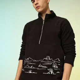 HRX by Hrithik Roshan Conversational Printed Fleece Sweatshirt-image-53