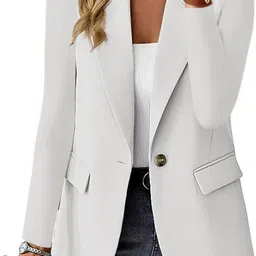 StyleCast Off White Long Sleeves Single Breasted Blazer-picture-16