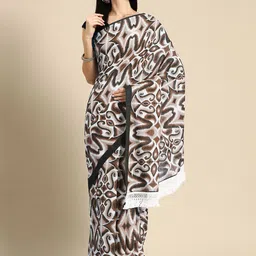 BUTA BUTI Ethnic Motifs Printed Pure Cotton Saree-picture-10
