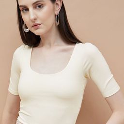 CODE by Lifestyle Women Ribbed Scoop Neck Top-picture-47