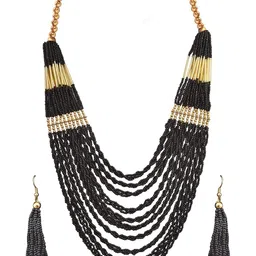 Sitashi Alloy Pearls Necklace & Earrings-picture-29