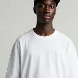 SMAN Men Drop-Shoulder Sleeves Oversized T-shirt image 3