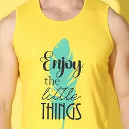 WOOSTRO Men Typography 2 Printed Raw Edge Slim Fit T-shirt image 3