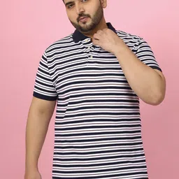 bigbanana Men Striped Polo Collar Anti Odour T-shirt image 5