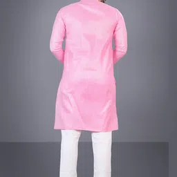 Attigo Pink Cotton Blend Kurta Sets-picture-34