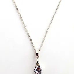 Nawab Collection Silver-Plated Alloy Cubic Zirconia Pendants with Chains-picture-37