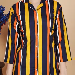 KALINI Striped Shirt & Trouser Co-Ord Set image 2