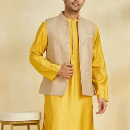 Fabindia Woven Design Nehru Jacket image 2