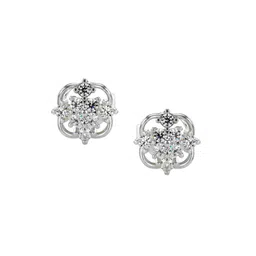 VALANOVA 14K White Gold 0.19 Ct Lab Grown Diamond Earrings-image-82