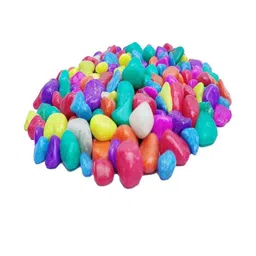 Somil Multicolor Pebbles/Stones for Garden, Plants, Lawns, Aquariums, Fish Pots, Home Decor, Vases, Furniture Filler. Size: 10-30mm, Shiny Multicolor -A440-image-76