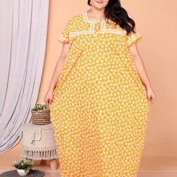 JAIPZZ APPARELS Printed Maxi Nightdress-image-59