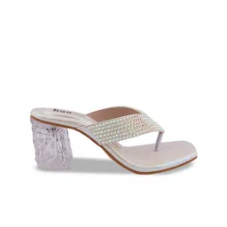 BAESD Women Embellished Block Sandals image 4