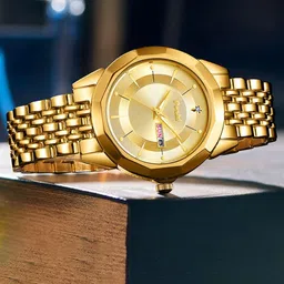 Poshi Classical Men Dial & Stainless Steel Straps Analogue Watch POSW39-720956708785-GOLD-picture-24