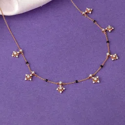 GIVA Women 14KT Gold & Lab Grown Diamond Sparkel Charm Necklace-picture-18