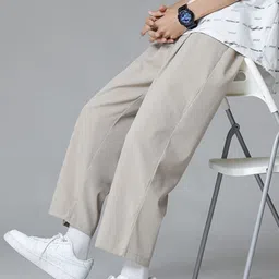 StyleCast Men Original Pleated Regular Fit Solid Cotton Trousers-picture-20