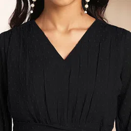 KALINI Puff Sleeve Chiffon Fit & Flare Maxi Dress image 3