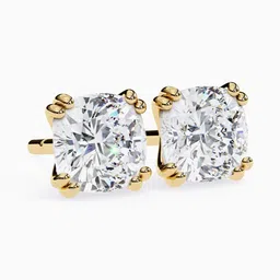 VALANOVA 18Kt Gold BIS Hallmarked Diamond Studded Studs - 1.41 g image 5