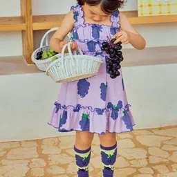 LULU & SKY Floral Print A-Line Dress image 3