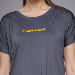 MKH Elevated Essentials Relaxed Fit Typography Printed Round Neck T-shirt image 3