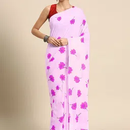BUTA BUTI Floral Pure Cotton Saree-image-20