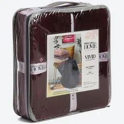 Monte Carlo Burgundy AC Room 300 GSM Single Bed Blanket image 3