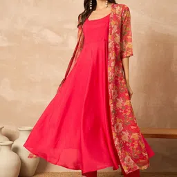 all about you Women Tiered Kurta with Trousers-picture-32