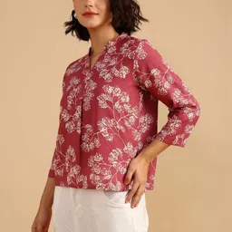 LIMEROAD Botanical Printed Kurti image 4