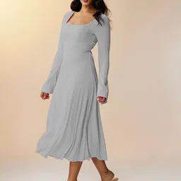 Sugathari Women A-Line Midi Dress image 3