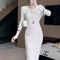 StyleCast x Revolte Bodycon Midi Dress image 4