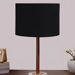 Aura Black Metal Cylindrical Shaped Table Lamp-image-66