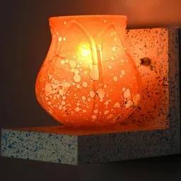 SOMIL Orange Glass Cylinder Printed Wall Lamps-picture-38