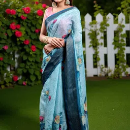 JYA Floral Saree image 5