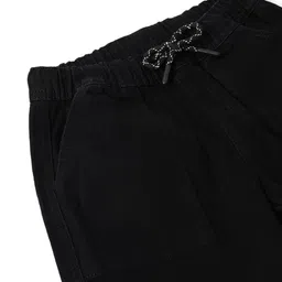 TALES & STORIES Boys Black Cotton Track Pants image 4