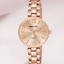 BENLING Women Stainless Steel Wrap Around Straps Analogue Watch BL-1018-ROSGLD-ROSGLD-image-54