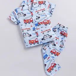 NAUTI KIDZ Boys Pure Cotton Printed Night suit-picture-36